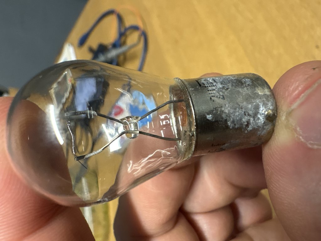 Real-world photo of BA15s 1141/1156 Single-Contact Bayonet Bulb