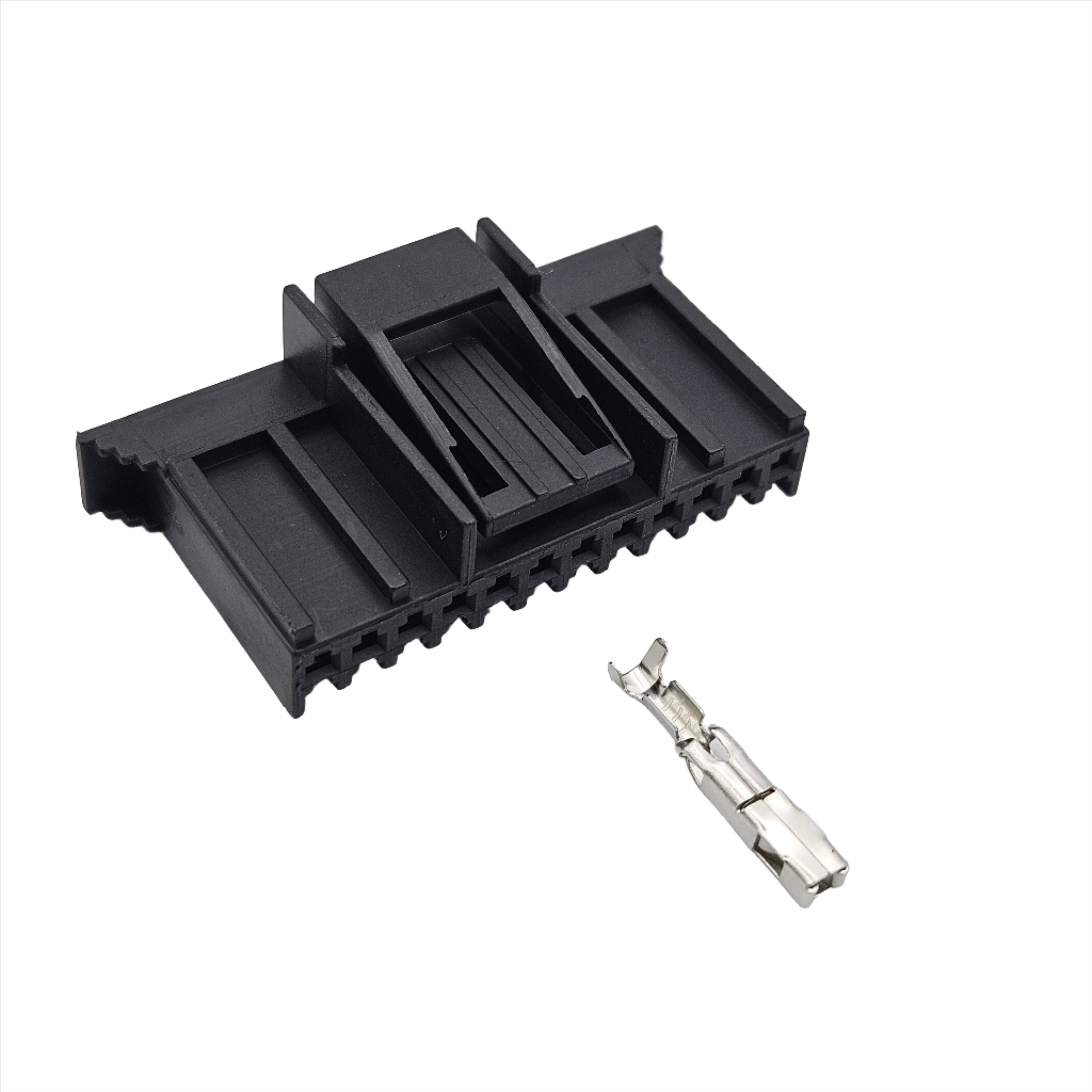 12 Pin Connector Plastic Black Housing Plug 12p FCI Harness Connector with Terminal Pins 211 PC122S0017