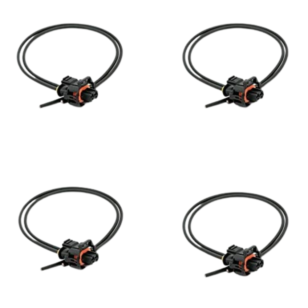 4pcs Pre Wired 2 Pin Diesel Injector Connector Plug Pigtail For Vauxhall Vivaro 1.9 CDTI Bosch Injectors