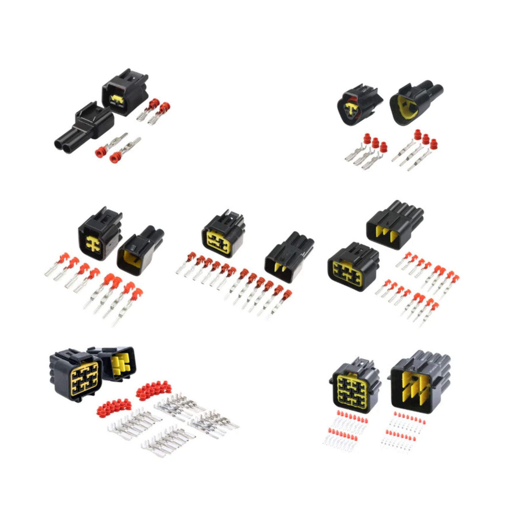 FURUKAWA 2/3/4/6/8/12/16 Pin Female Male Waterproof Auto Wire Harness Connector