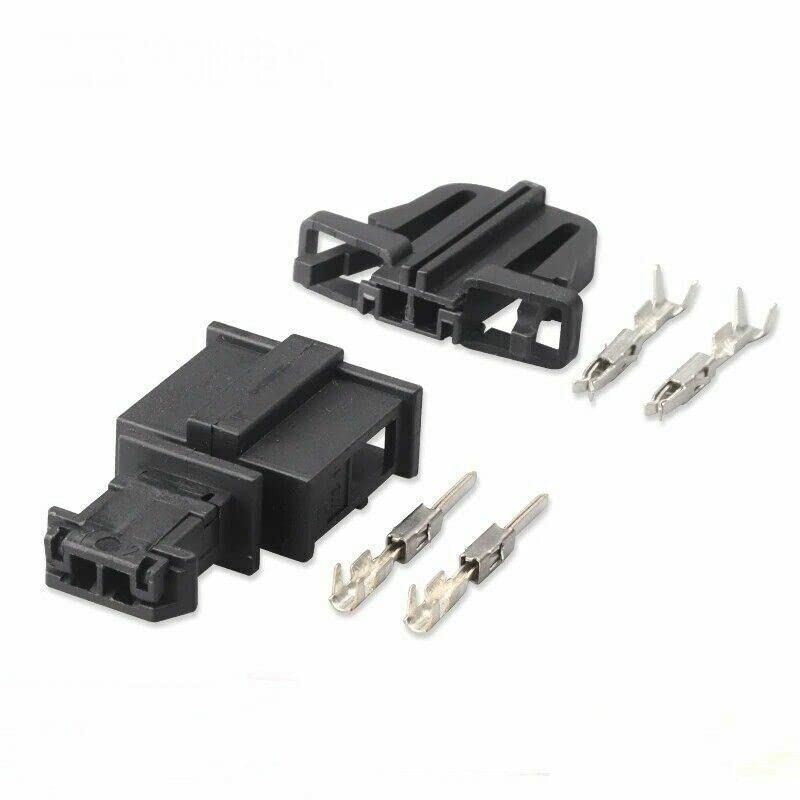 For AUDI VW Skoda VAG 2 Pin Connector Plug Set Male & Female 3B0972712 1J0971972